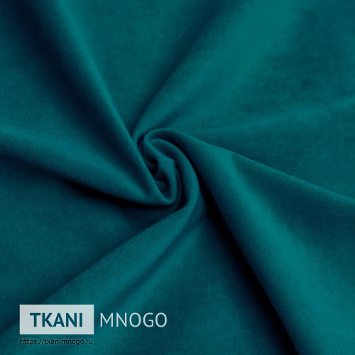 Фото фактуры велюра “8” (однотонный зеленый)