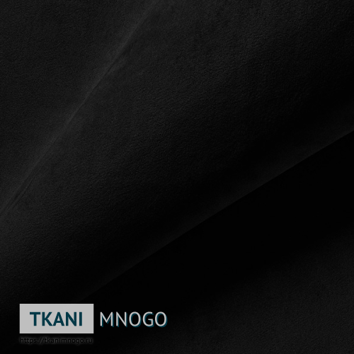 Фото внешнего вида велюра “100” (однотонный черный)