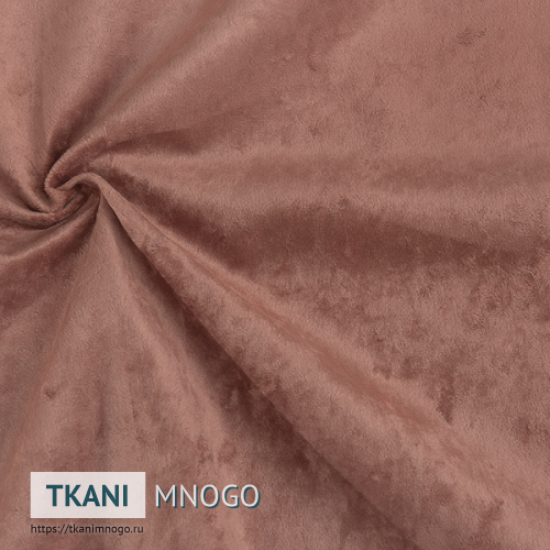 Фото ткани велюра “045” (однотонный розовый)