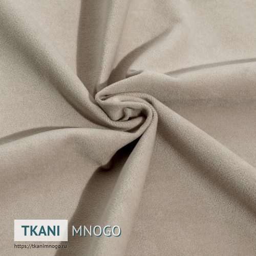 Фото обивки велюра “2” (однотонный бежевый)