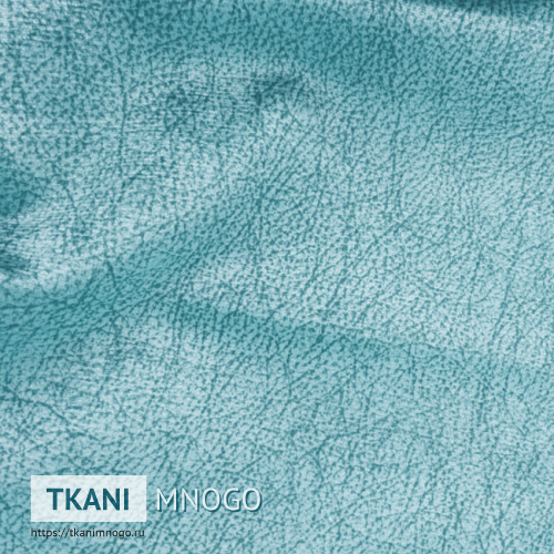 Фото ткани велюра “А4-25” (узор голубой)