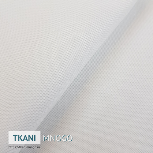 Фото ткани велюра “110” (однотонный белый)