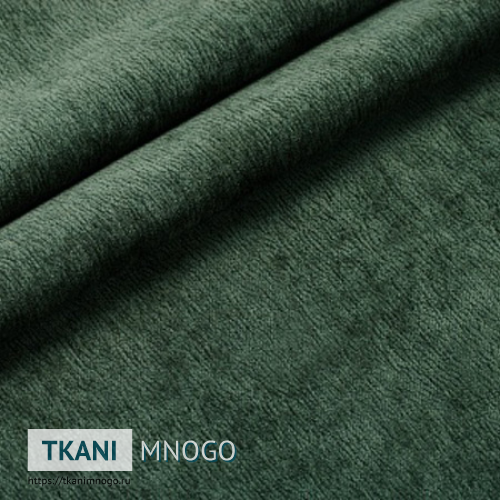Фото ткани велюра “13” (однотонный зеленый)