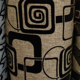 Рогожка С флоком - 275-139 (MS28-9) коричневый - Текстиль мебельный С флоком